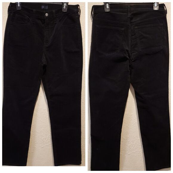 J Crew Corduroy Pants Women's Size 29s Black Casual Straight Leg - Picture 1 of 9